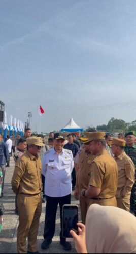 Bupati Kampar Hadiri Apel Kesiapsiagaan Karhutla 2026 di Lanud Roesmin Nurjadin