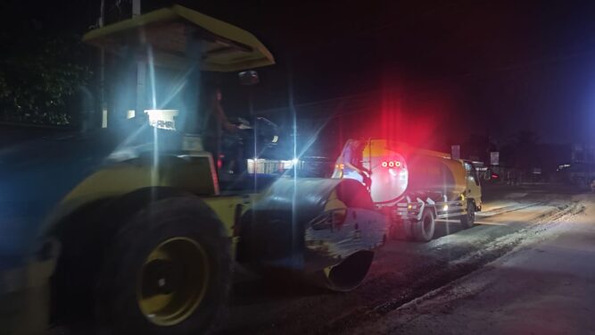 Setelah 10 Tahun, Jalan Suka Karya Tarai Bangun Akhirnya Diperbaiki Jelang Idul Fitri